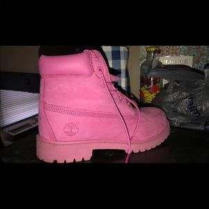 Pink Timberlands